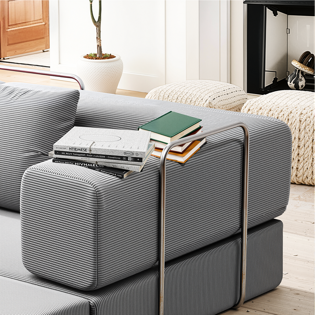 Kelyda 79'' Folding Sofa Bed Couch, Modern Modular Boneless Cloud Couch Sleeper Loveseat for Living Room