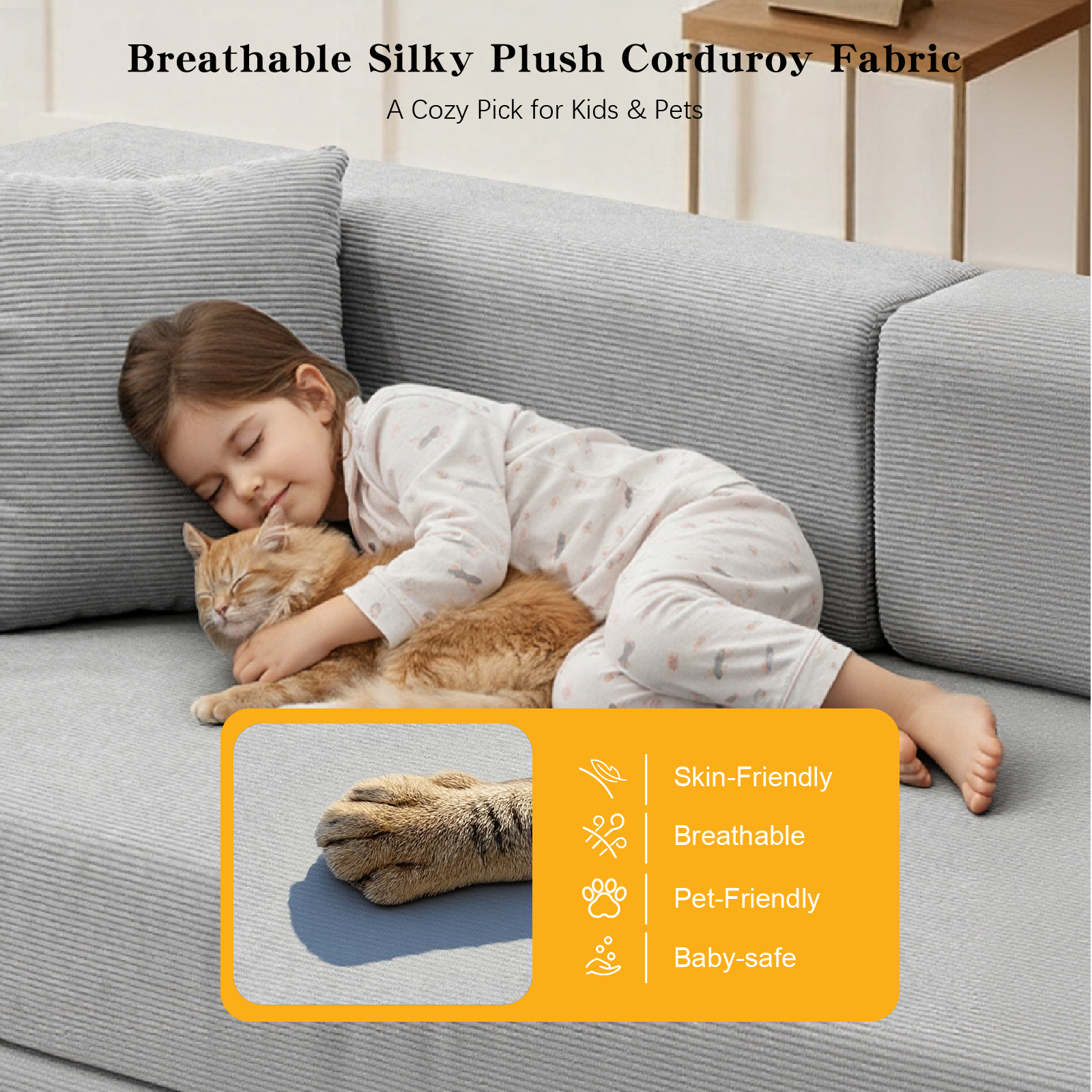 Kelyda 79'' Folding Sofa Bed Couch, Modern Modular Boneless Cloud Couch Sleeper Loveseat for Living Room