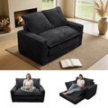 Kelyda Convertible Sofa Bed, 2 in 1 Modern Cloud Boneless Sofa Bed Loveseat Couch Sleeper Chairs for Living Room Grey